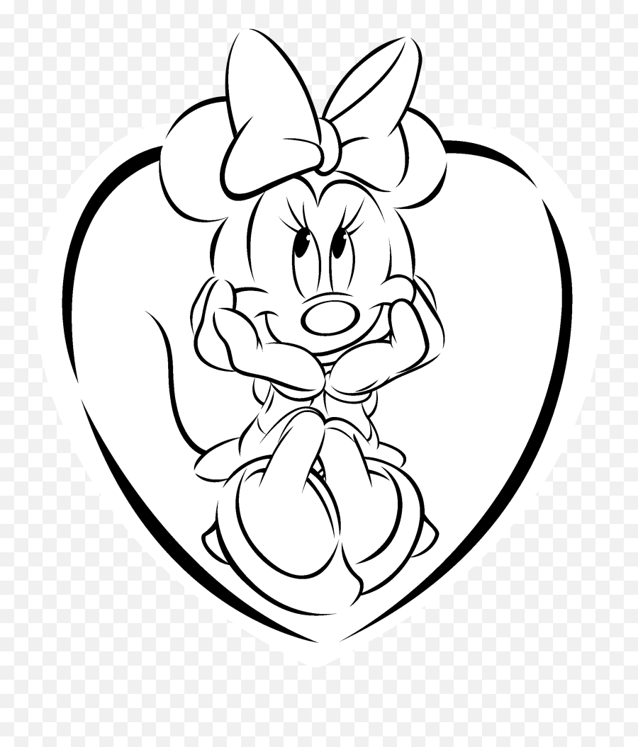 Download Minnie Mouse Logo Black And White - Minnie Mouse Minnie Mouse Png Black And White Emoji,Mouse Logo
