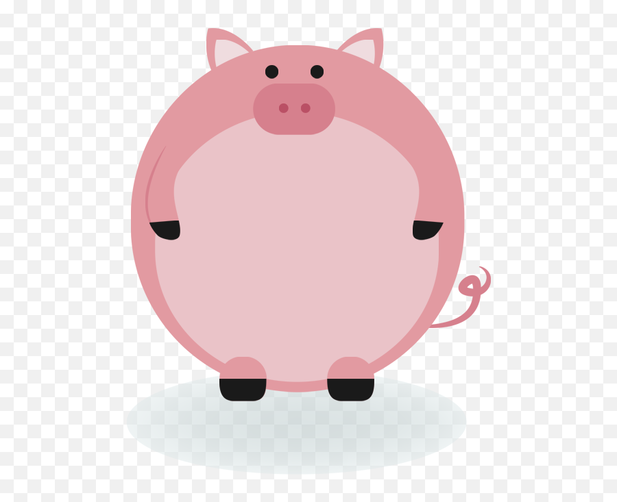 Domestic Pig Animal Label Clip Art Emoji,Label Clipart