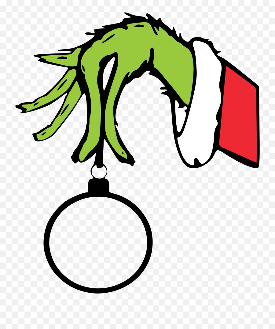 The Grinch Clipart The Grinch Hand Svg - Grinch Holding Mask Outline Emoji,Grinch Clipart
