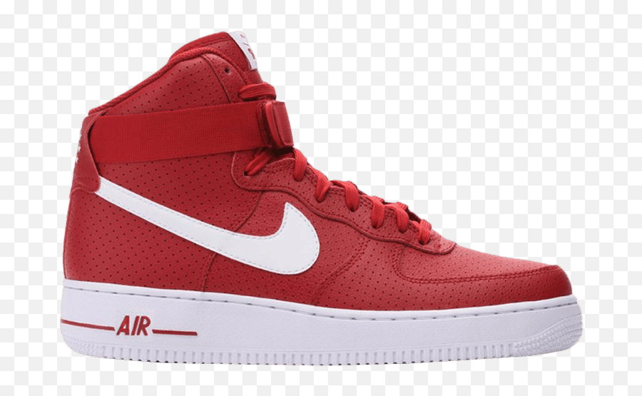 Red Air Force 1 Cheap Online - Nike Air Force 1 High Perforated Pack Red Emoji,Red Nike Logo