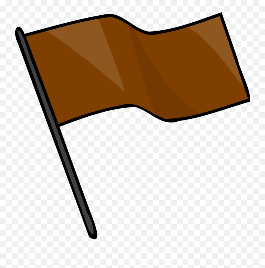 Brown Flag Svg Clip Arts 600 X 580 Px - Brown Flag Clipart Emoji,Color Guard Clipart