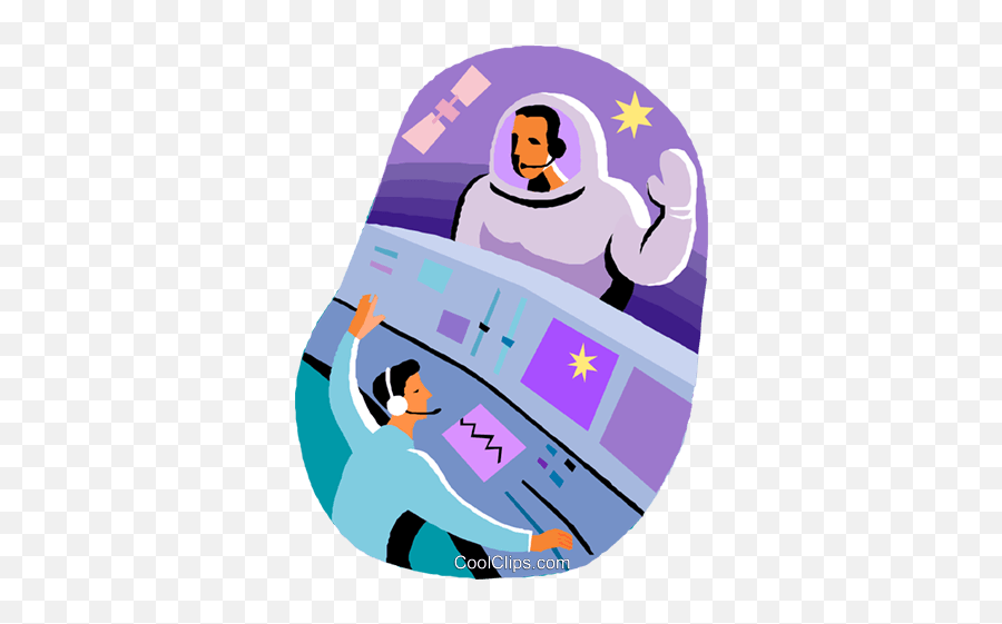 Astronaut In Space Royalty Free Vector Clip Art Illustration - Illustration Emoji,Astronaut Clipart