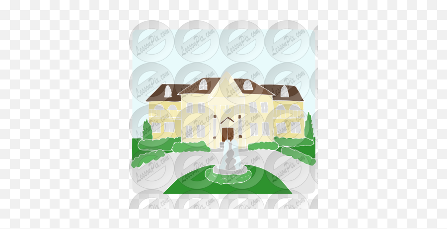 Mansion Stencil For Classroom Therapy - Illustration Emoji,Mansion Clipart