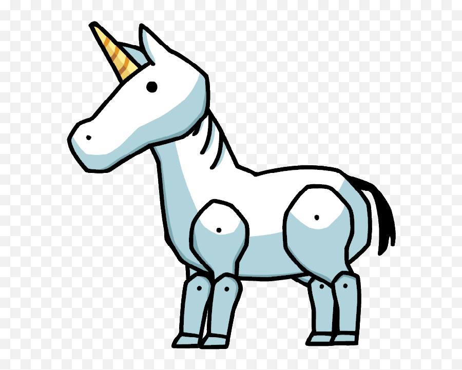 Unicorn - Scribblenauts Horse Transparent Cartoon Jingfm Scribblenauts Unicorn Emoji,Unicorn Horn Clipart