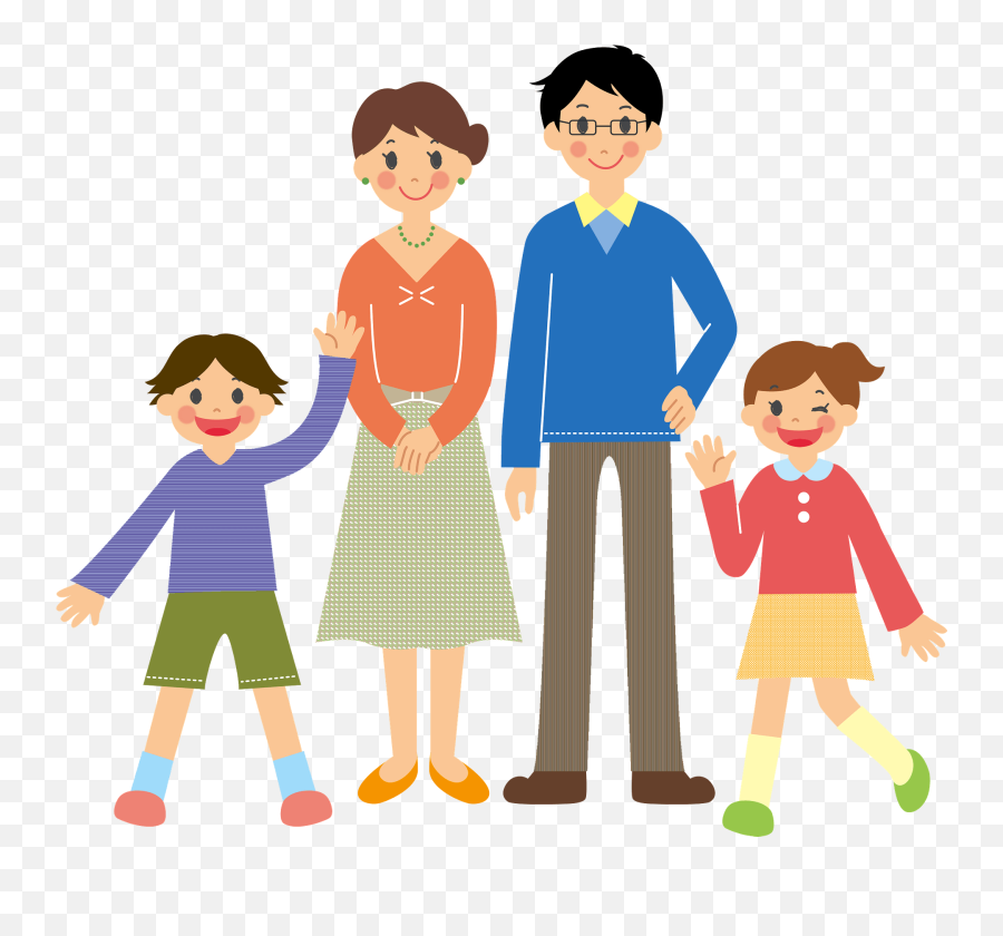 Family Of Four Clipart - Family Clipart Creazilla Emoji,Family Transparent
