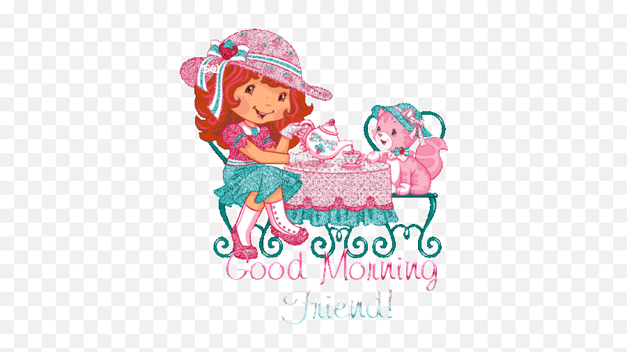 Good Morning Friends Clip Art Free - Friend Good Morning Animated Emoji,Good Morning Clipart