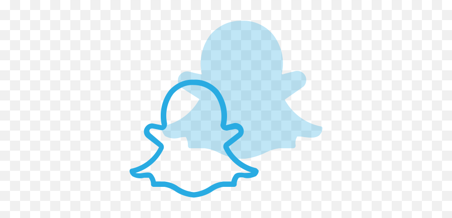 Logo Social Snapchat Media Icon - Blue Snapchat Logo Png Emoji,Snapchat Logo