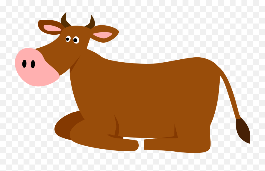 Cow Clipart Free Download Transparent Png Creazilla - Transparent Brown Cow Cartoon Emoji,Cow Clipart