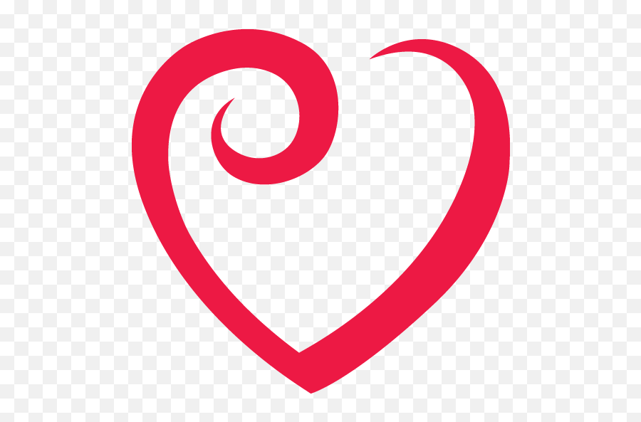 Red Outline Heart Png Image Download - Girly Emoji,Heart Outline Png