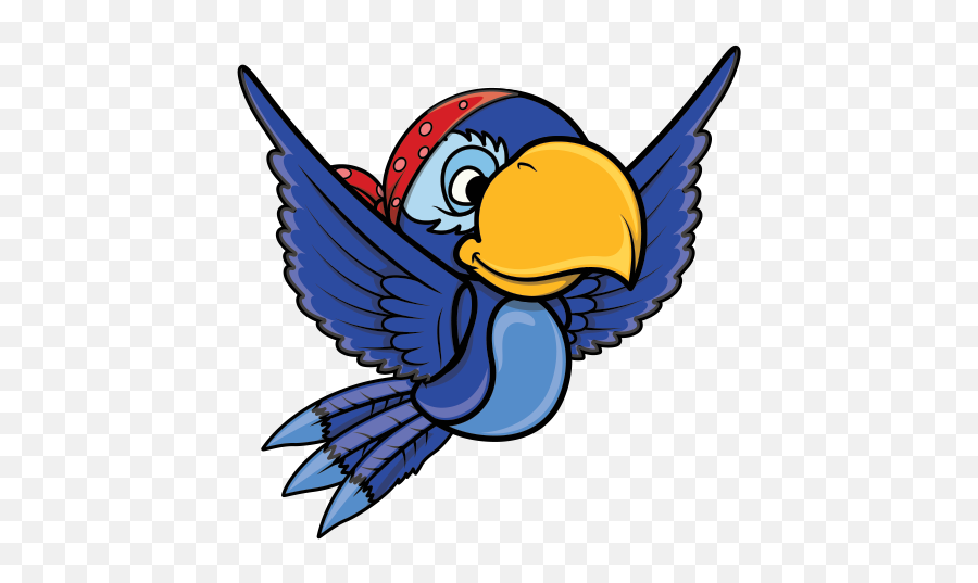 Printed Vinyl Blue Pirate Parrot Stickers Factory Emoji,Pirate Parrot Png