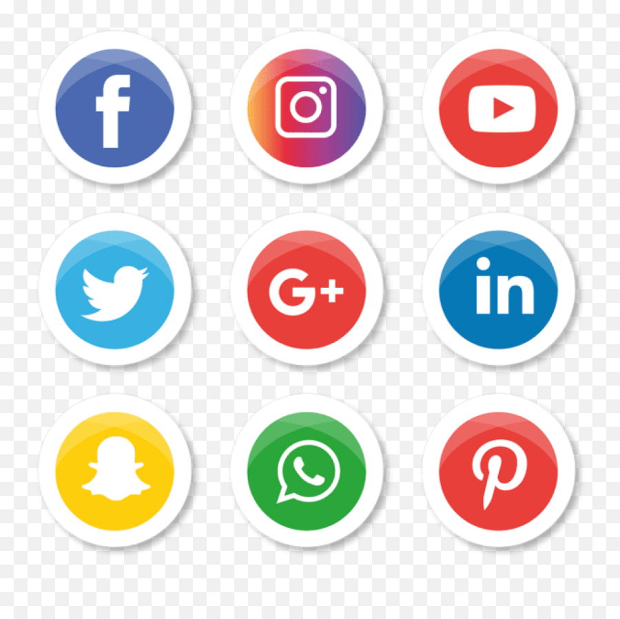 Media Icons Set Logo Illustrator Png - Logo Social Media Png Hd Emoji,Facebook Instagram Logo