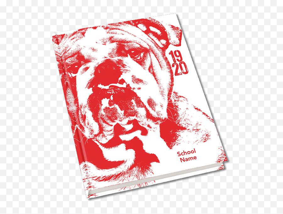 Bulldog Mascot Yearbook Cover Emoji,Bulldog Mascot Logo