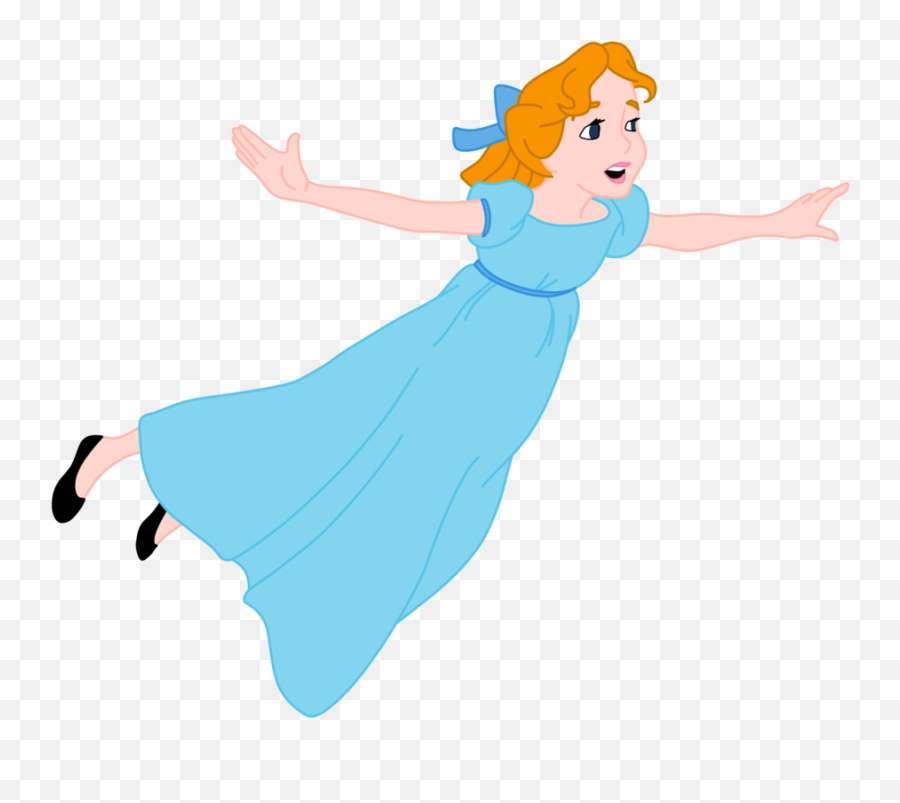 Clipart Wendy Peter Pan Transparent Png - Peter Pan Background Wendy Emoji,Tinkerbell Clipart