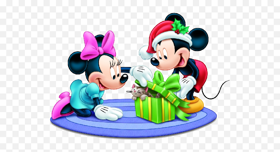 Christmas Mickey Clipart Mickey Mouse Minnie Mouse - Mickey Fondos Minnie Mouse Con Mikey Emoji,Mickey Clipart