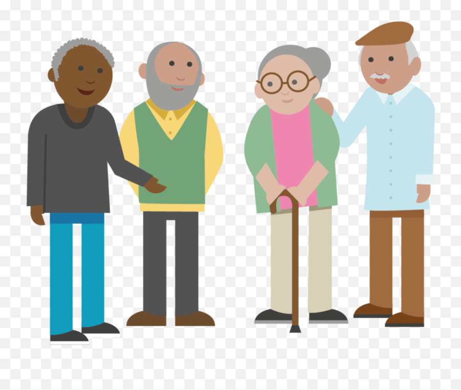 Old People Clipart Png Transparent - Old People Clipart Emoji,People Png