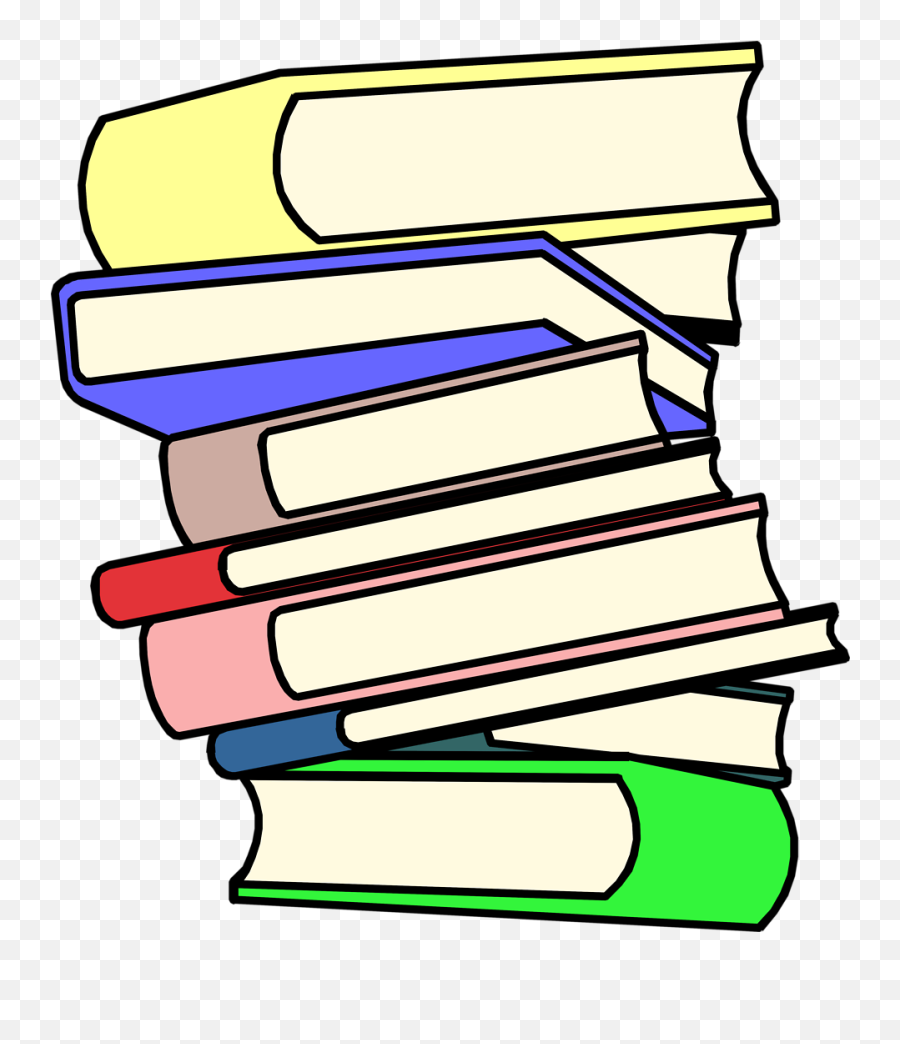 Stack Of Books Clipart - Public Domain Free Clip Art Books Emoji,Book Clipart
