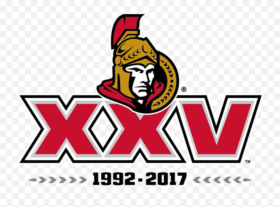 Ottawa Senators Anniversary Logo - Senators 25th Anniversary Logo Emoji,Ottawa Senators Logo