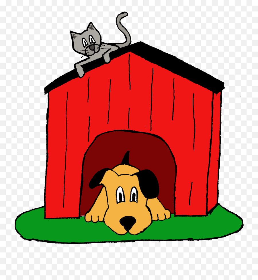 Dog House Clipart - Dog Inside The House Animation Emoji,House Clipart