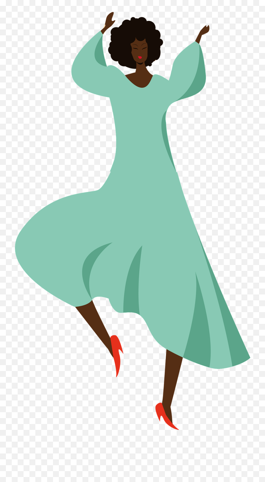 Black Woman Dancing Clipart - Dancer Emoji,Black Woman Clipart