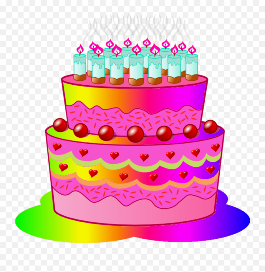 Birthday Cake Clipart Animated - Birthday Cake Clip Art Emoji,Birthday Cake Clipart