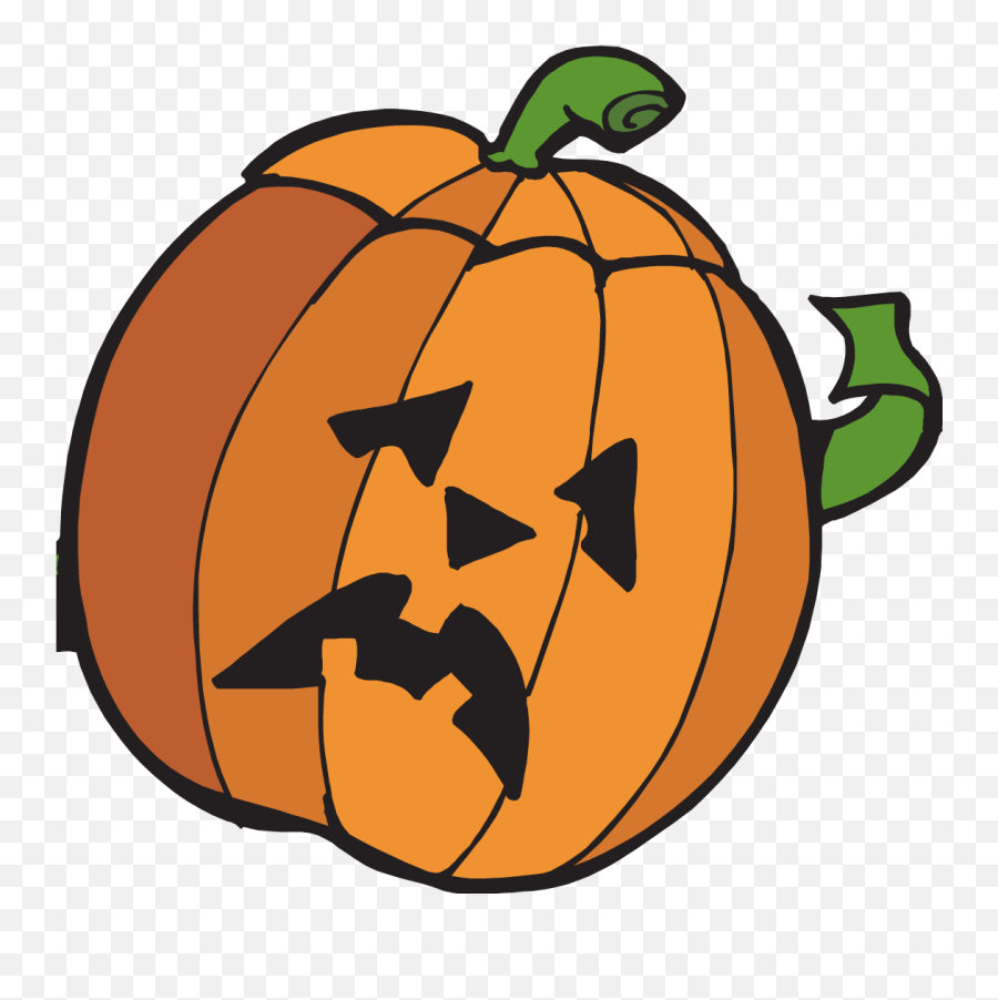 Jack O Lantern Face Png - Sad Pumpkin Png Clipart Emoji,Jack O Lantern Clipart