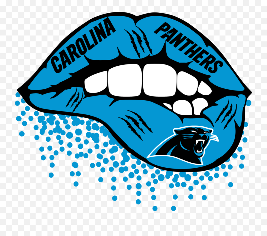 Pin - Buffalo Bills Lips Svg Emoji,Carolina Panther Logo