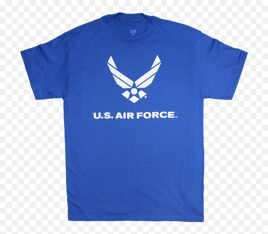 Made In The Usa Us Air Force Solid Color Logo Front T - Shirt Us Air Force Emoji,Us Air Force Logo