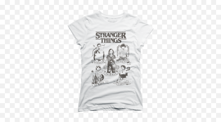 Shop Strangerthingsu0027s Design By Humans Collective Store - Anime Womens Shirt Ideas Emoji,Scoops Ahoy Logo