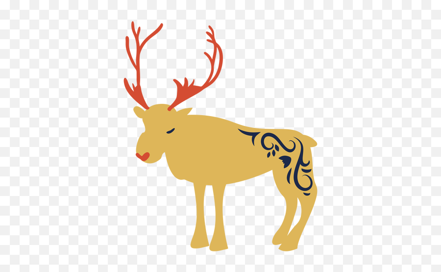 Deer Reindeer Antler Flat - Transparent Png U0026 Svg Vector File Animal Figure Emoji,Reindeer Antlers Png