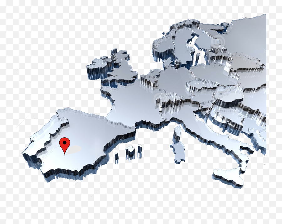 Europe Map 3d Pin - Europe 3d Map Png Emoji,Europe Map Png