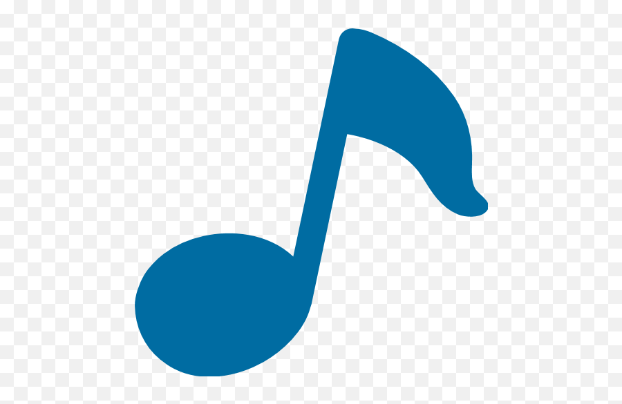 Musical Note - Music Note Emoji Blue,Music Emoji Png