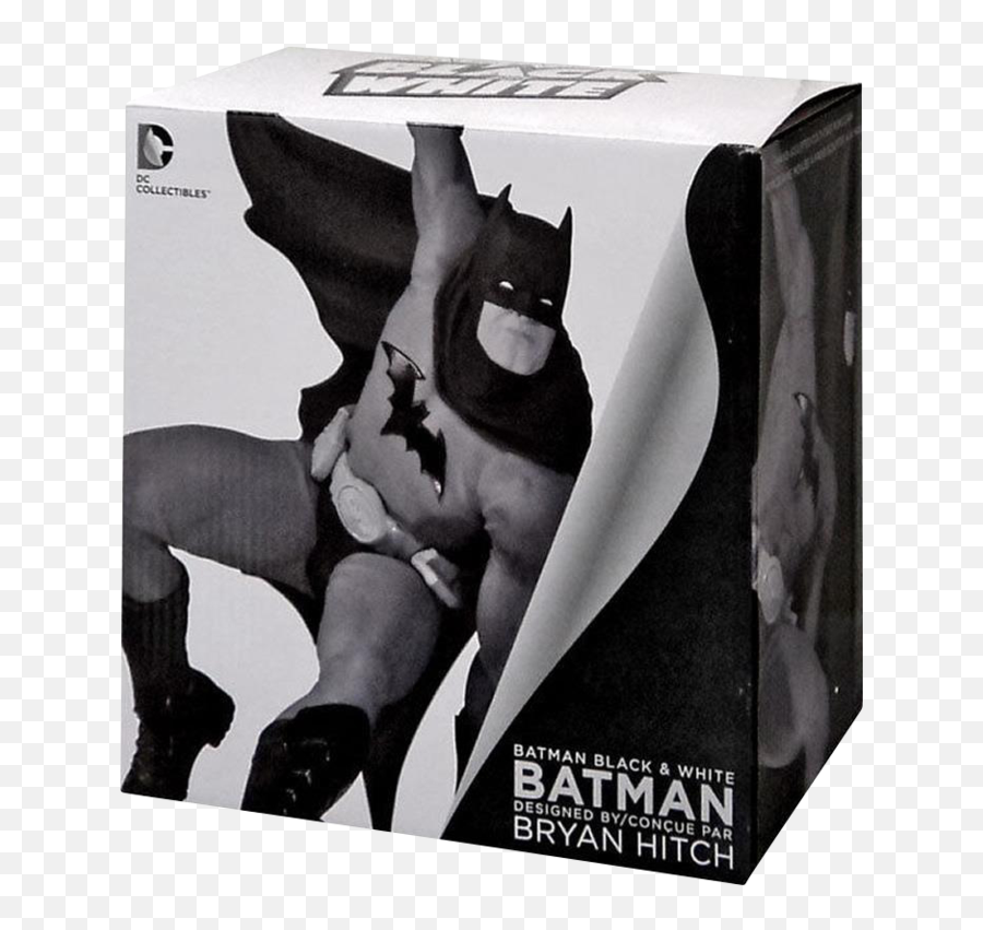 Batman Blackwhite Statue - Bryan Hitch Limited Edition Emoji,Batman Logo Black And White