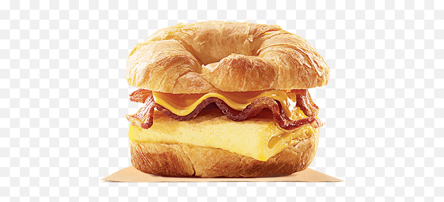 Download Grab And Go Delicious - Burger King Croissan Wich Emoji,Burger King Logo Png