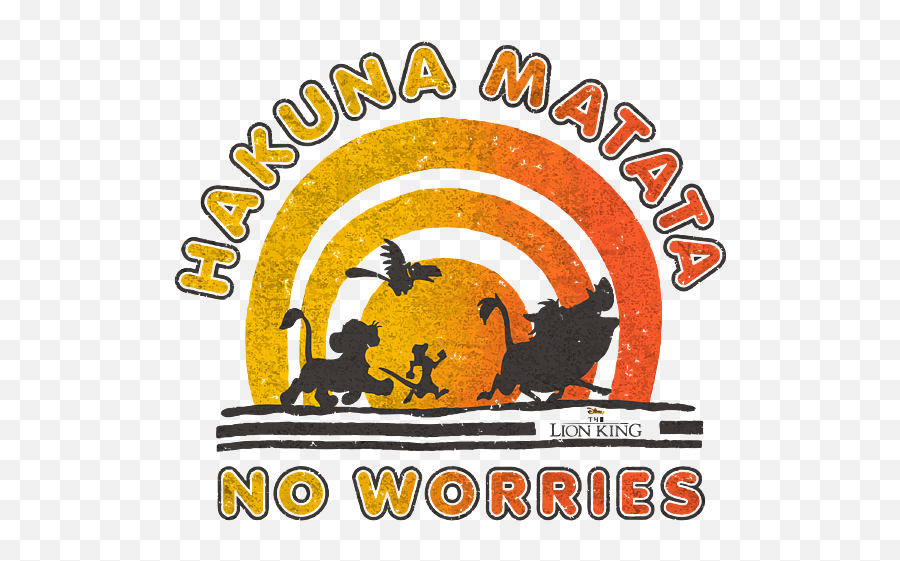 Disney The Lion King Hakuna Matata No Worries Sunset Logo Emoji,Arthur Logo