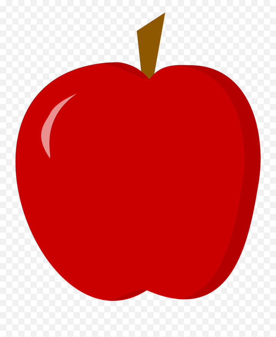 Red Apple Clipart - Apple Cartoon Transparent Png Emoji,Apples Clipart