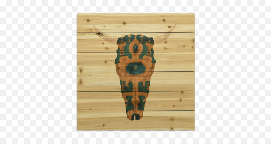 Antelope Skull Solid Pine Plank Wall Art Emoji,Sombra Skull Png