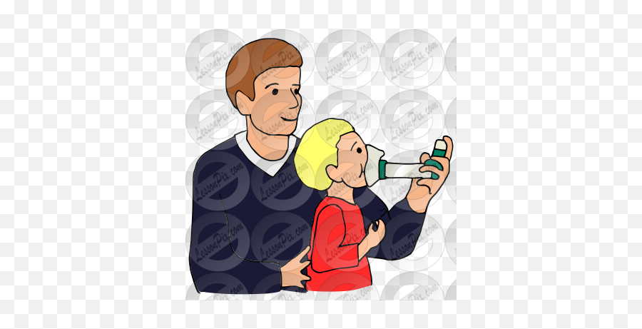 Inhaler Picture For Classroom Therapy Use - Great Inhaler Emoji,Asthma Clipart