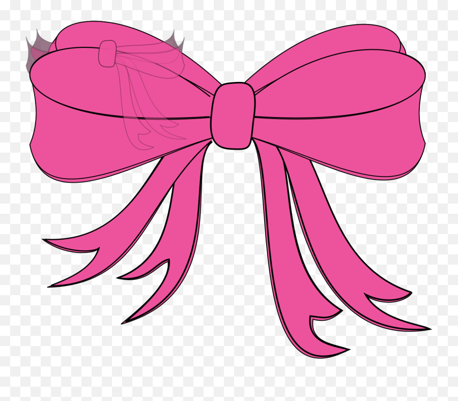 Pink Bow Svg Vector Pink Bow Clip Art - Svg Clipart Emoji,Pink Bow Transparent
