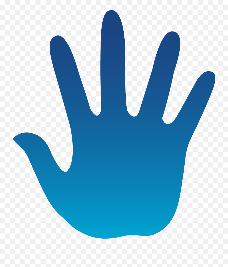 Free Cartoon Hands Cliparts Download - Blue Right Hand Prints Emoji,Hand Clipart