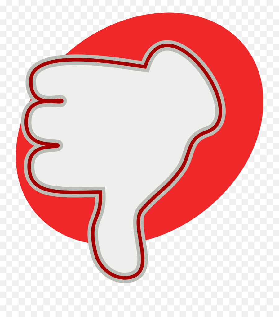 File Thumbs Down Svg Wikimedia Commons Open - Thumbs Down Red Transparent Background Red Thumb Down Png Emoji,Thumbs Down Clipart