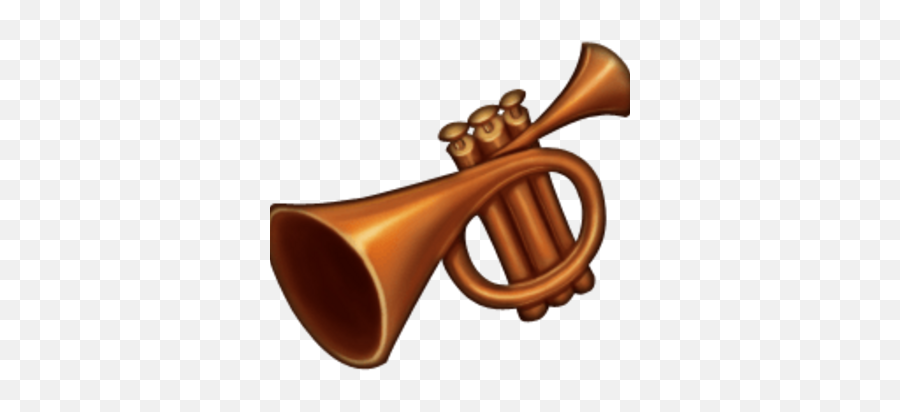 Copper Trumpet - Antique Emoji,Trumpet Png