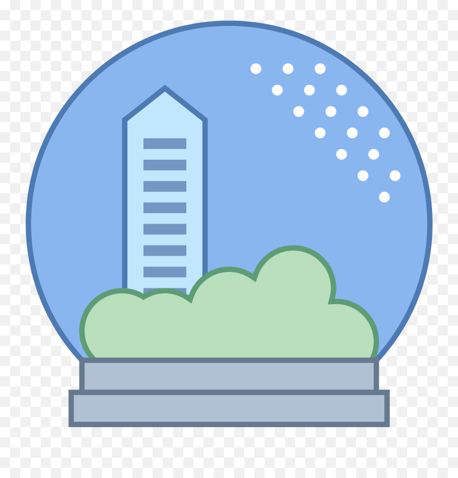 Its A Logo Of A Snow Globe Image - Label Office Icon Visualpharm Clipart Emoji,Snow Globe Clipart