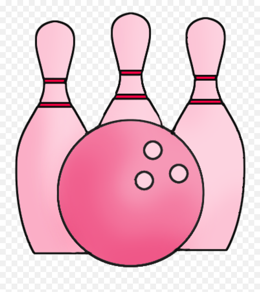 Download Bowling Clipart Graphic - Transparent Pink Bowling Ball Emoji,Bowling Clipart
