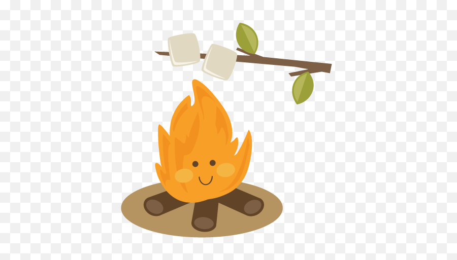 Download Hd Camping Clipart Small Campfire - Campfire Cute Camp Clip Art Emoji,Campfire Clipart