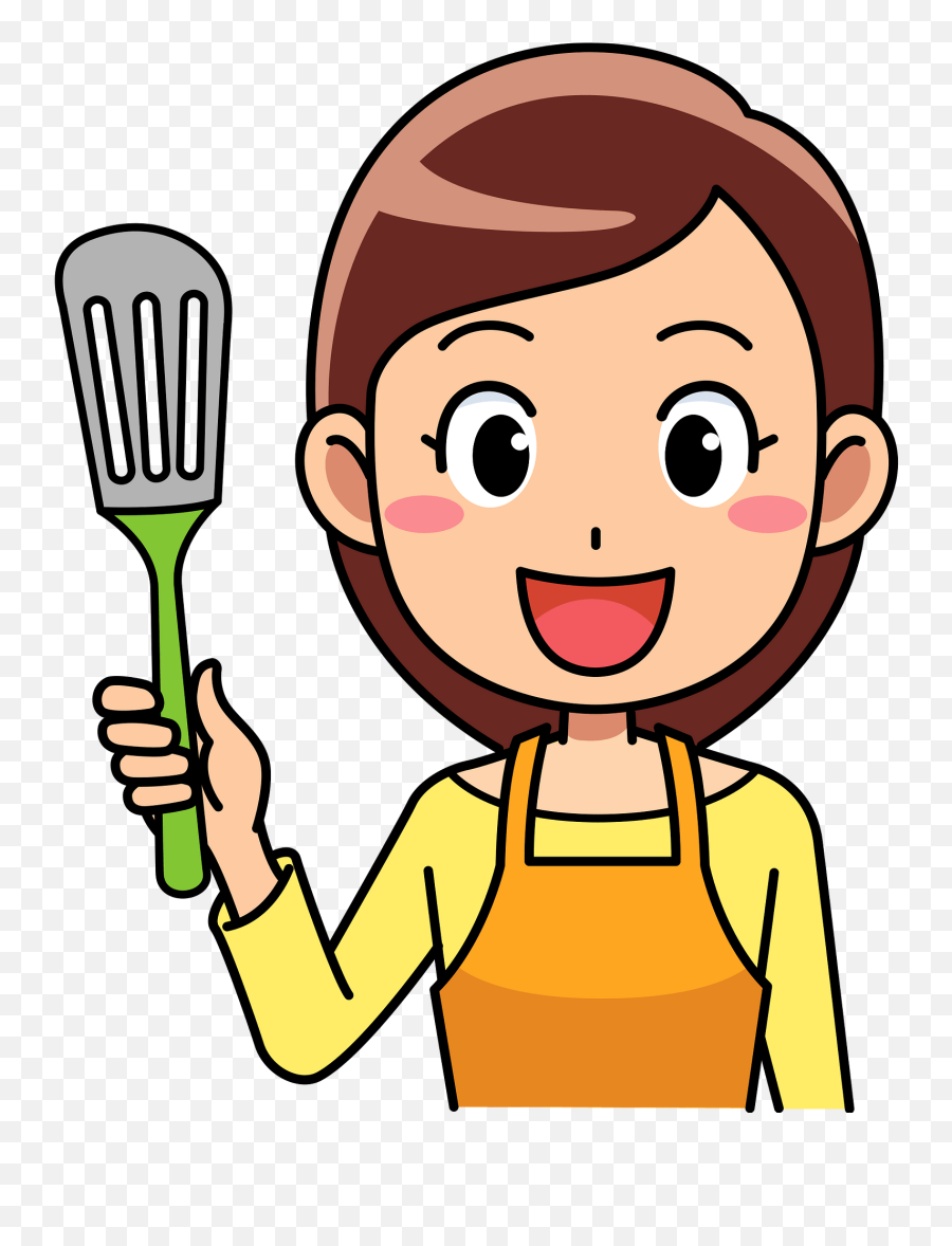 Eleanor Woman Is Cooking Clipart Free Download Transparent - Cartoon Woman Serving Food Emoji,Kitchen Clipart