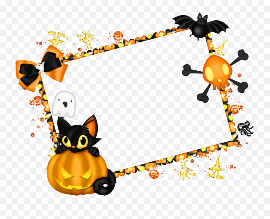Library Of Halloween Png Royalty Free Download Border Images - Transparent Halloween Border Clipart Free Emoji,Halloween Clipart