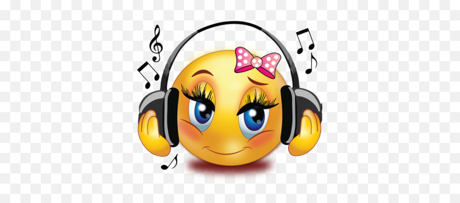 Girl Listen To Music Emoji - Music Emoji,Music Emoji Png