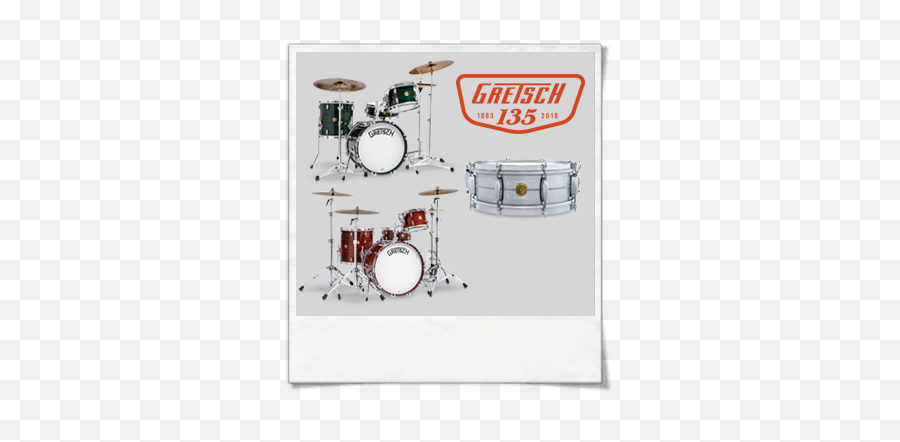 Gretsch History Gretsch Drums - Gretsch Drums Badge History Emoji,Drum Set Transparent Background