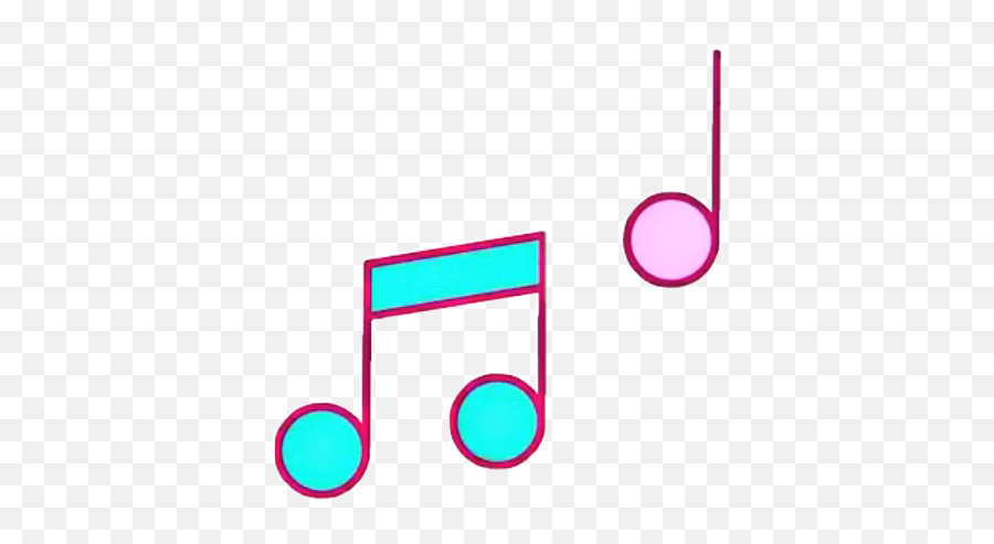 Pink Blue Music Notes Sticker By Kimmytasset - Dot Emoji,Music Notes Logo