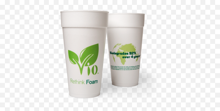 8oz Vio Foam Biodegradable Cups Emoji,Biodegradable Logo